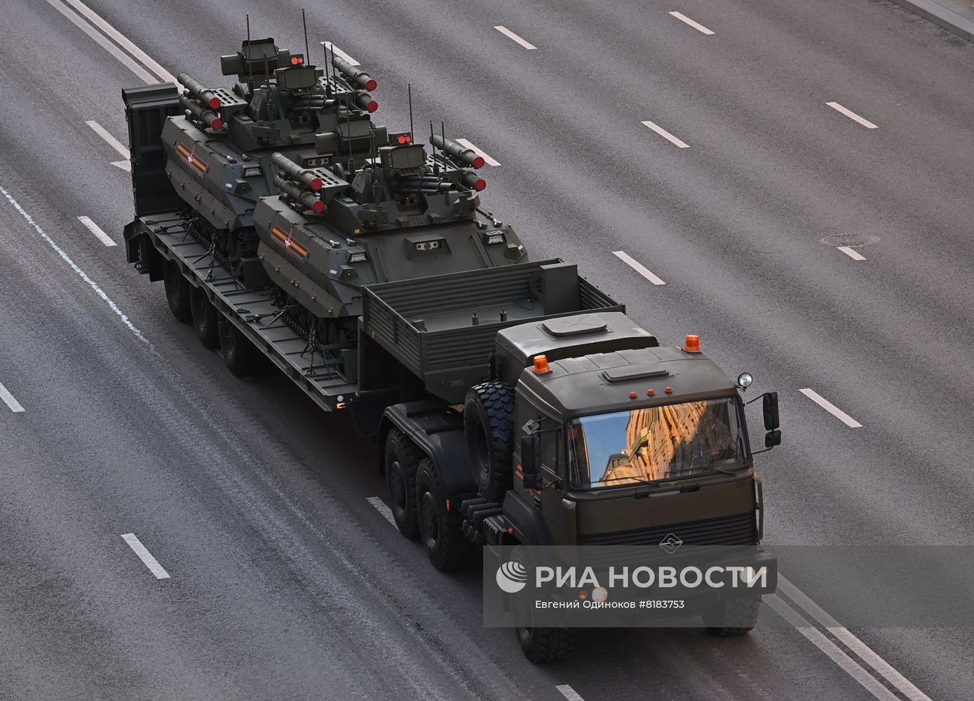 Подготовка к репетиции парада Победы в Москве