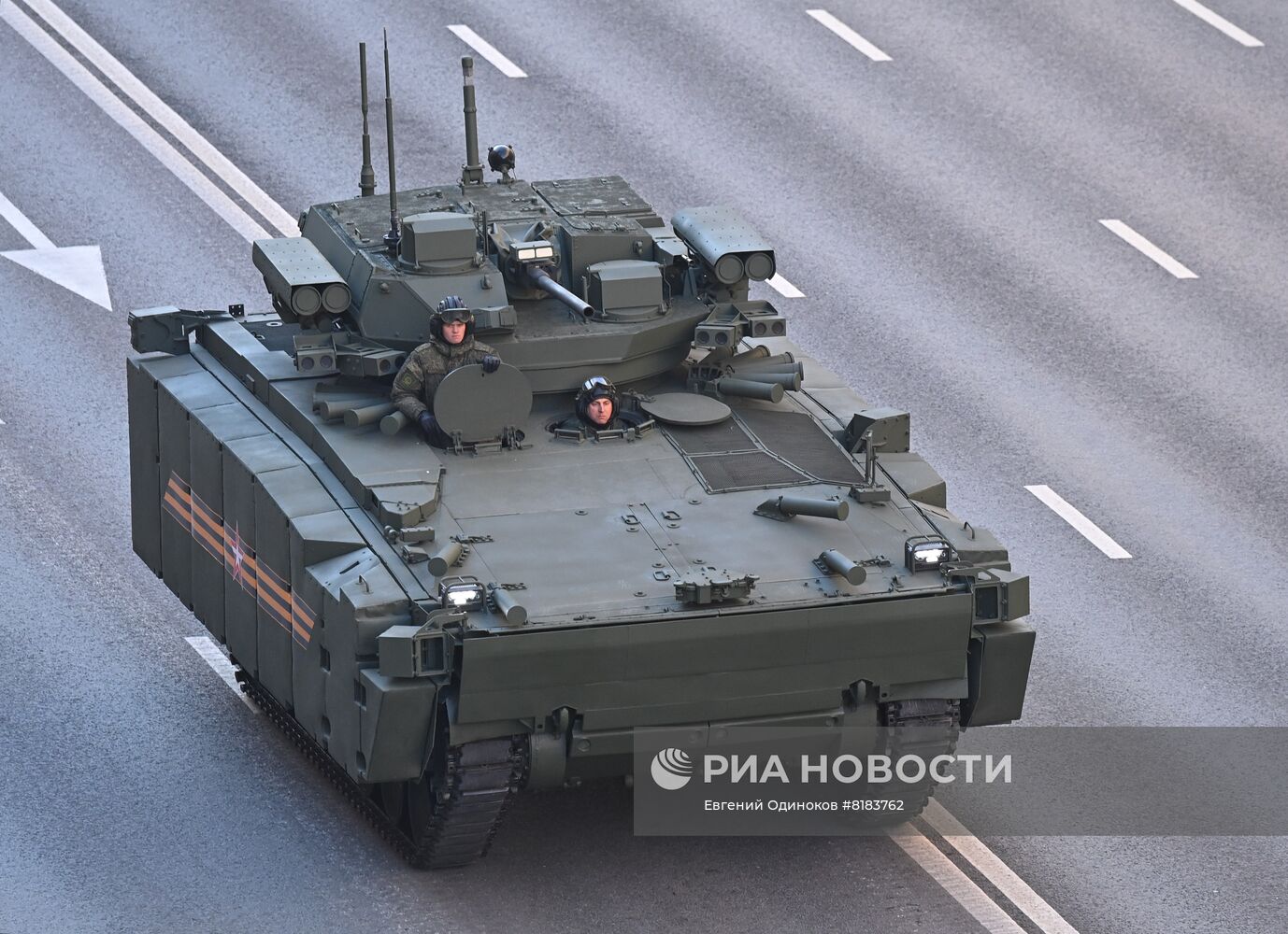 Подготовка к репетиции парада Победы в Москве
