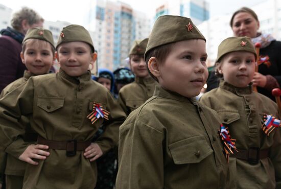 Детский парад Победы "Дорогами памяти – дорогами войны" в Иваново