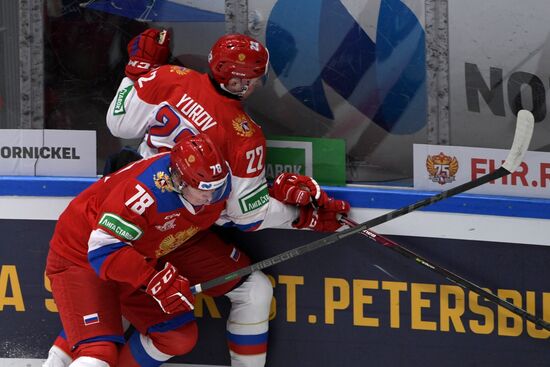 Хоккей. St. Petersburg Cup. Матч Россия - Россия U20