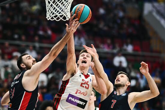 Баскетбол. Единая лига ВТБ. Матч ЦСКА - "Локомотив-Кубань"