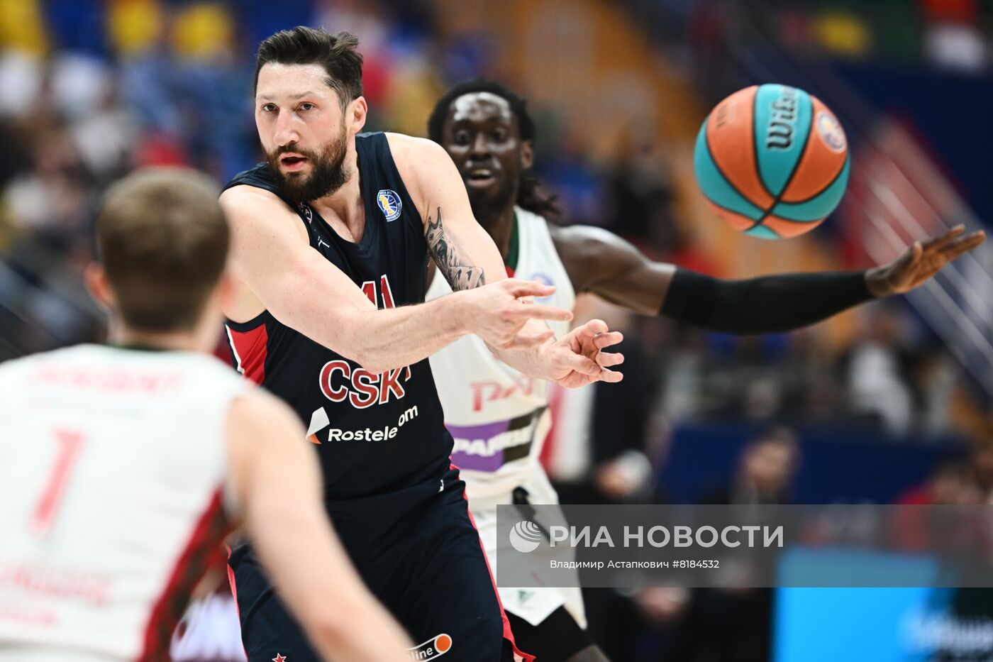 Баскетбол. Единая лига ВТБ. Матч ЦСКА - "Локомотив-Кубань"