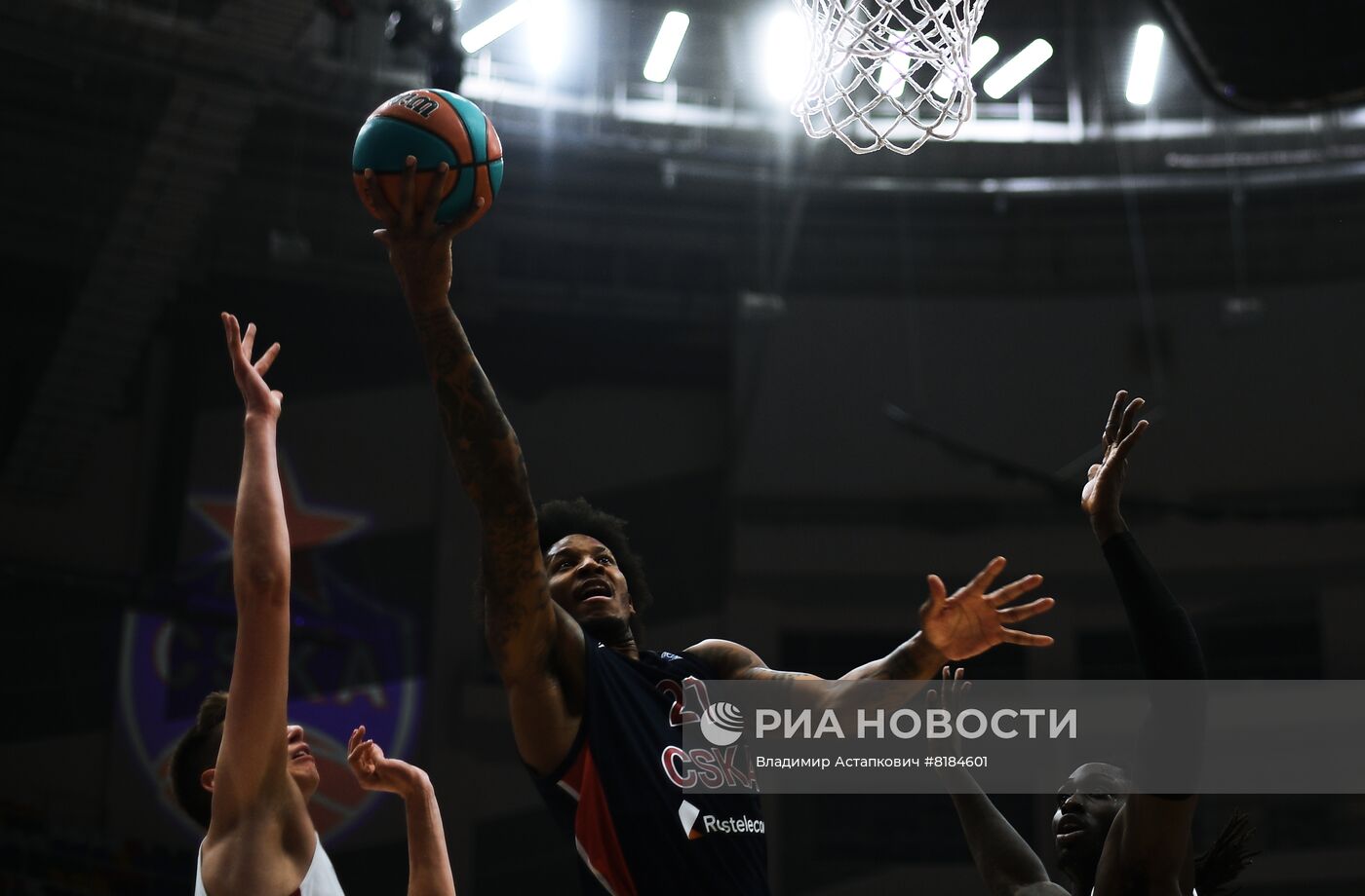 Баскетбол. Единая лига ВТБ. Матч ЦСКА - "Локомотив-Кубань"