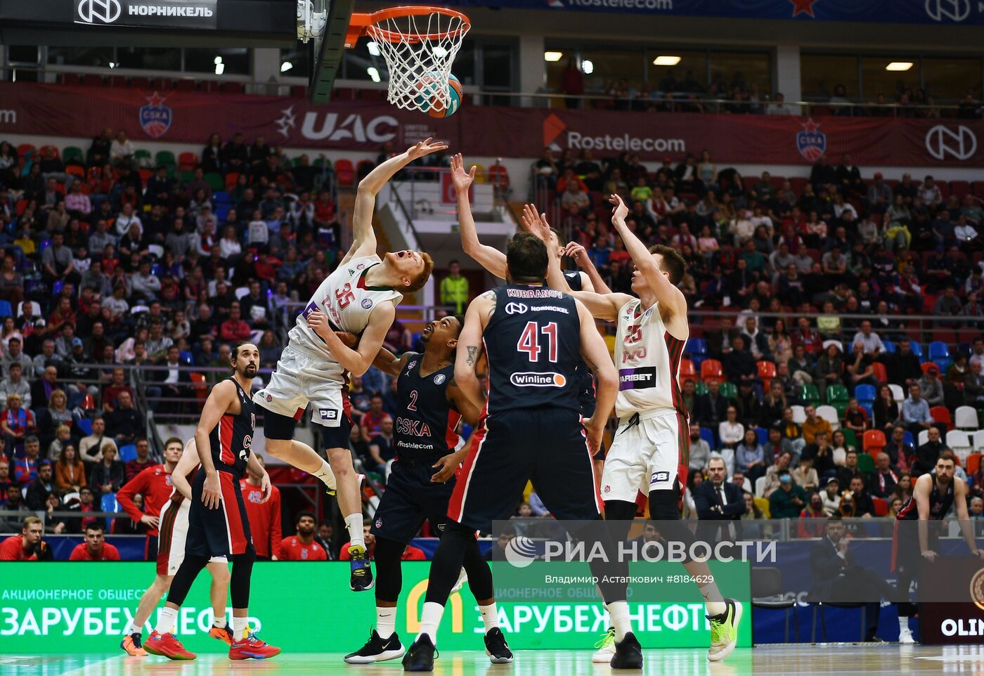 Баскетбол. Единая лига ВТБ. Матч ЦСКА - "Локомотив-Кубань"