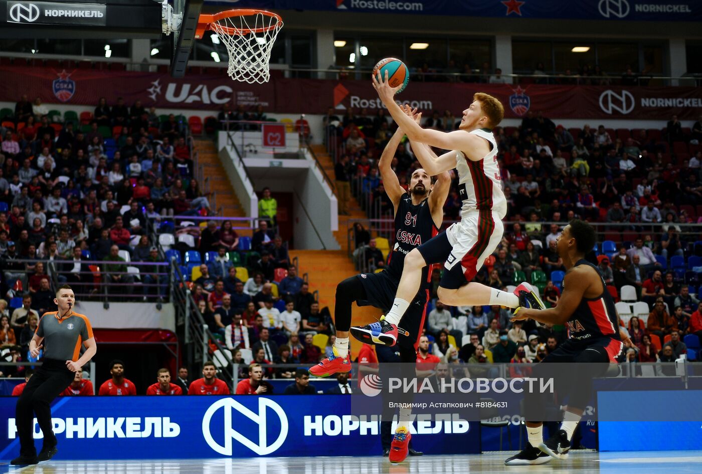 Баскетбол. Единая лига ВТБ. Матч ЦСКА - "Локомотив-Кубань"