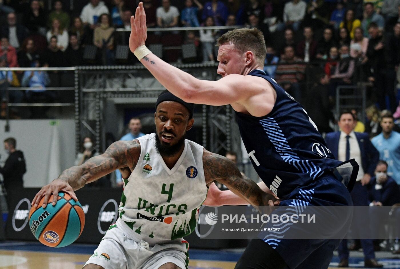 Баскетбол. Единая лига ВТБ. Матч "Зенит" - УНИКС