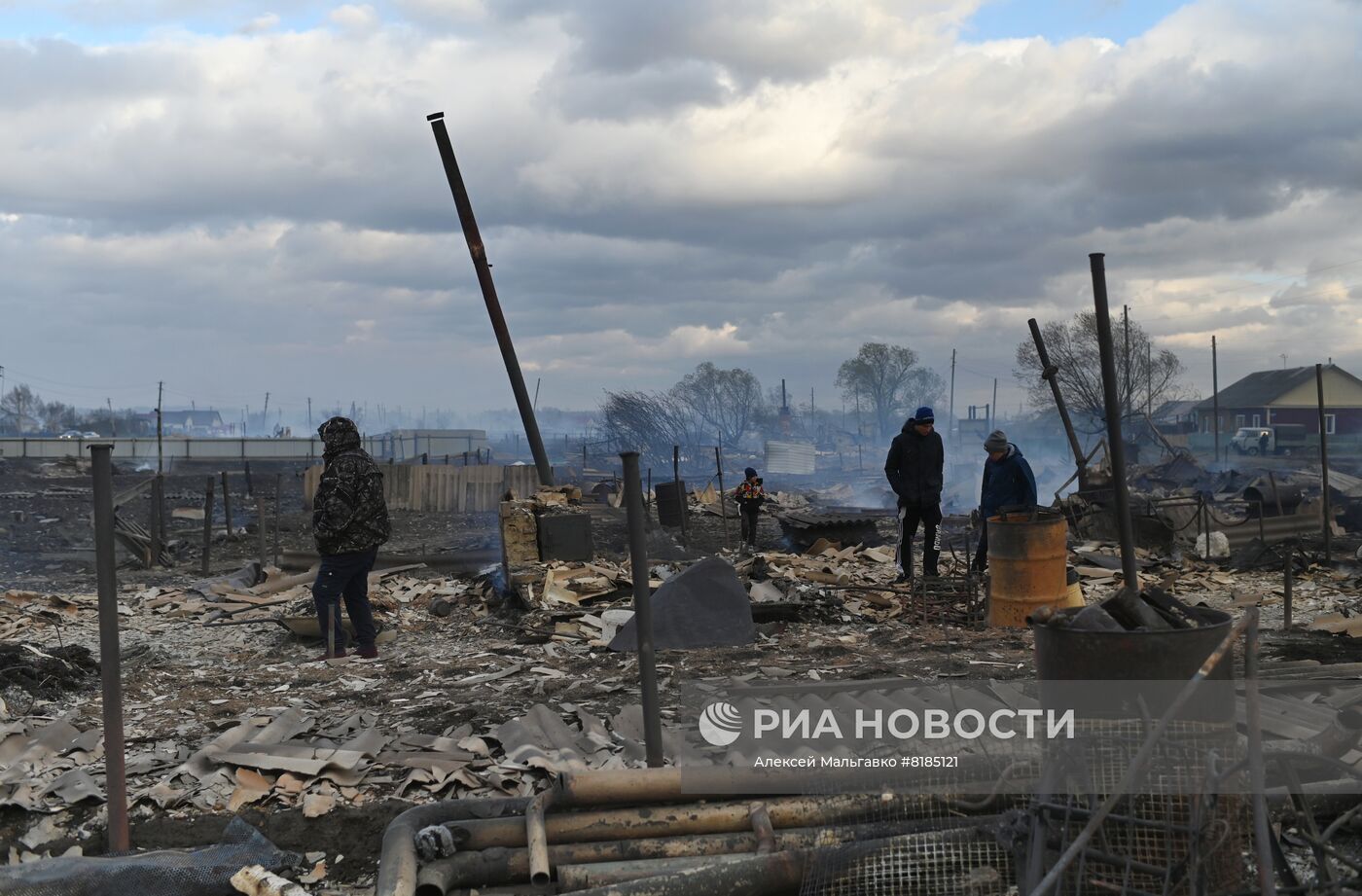 Режим ЧС введен в Омской области из-за пожаров