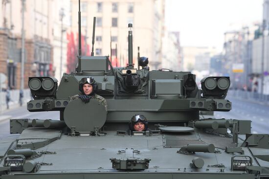 Генеральная репетиция военного парада, посвящённого 77-й годовщине Победы в Великой Отечественной войне