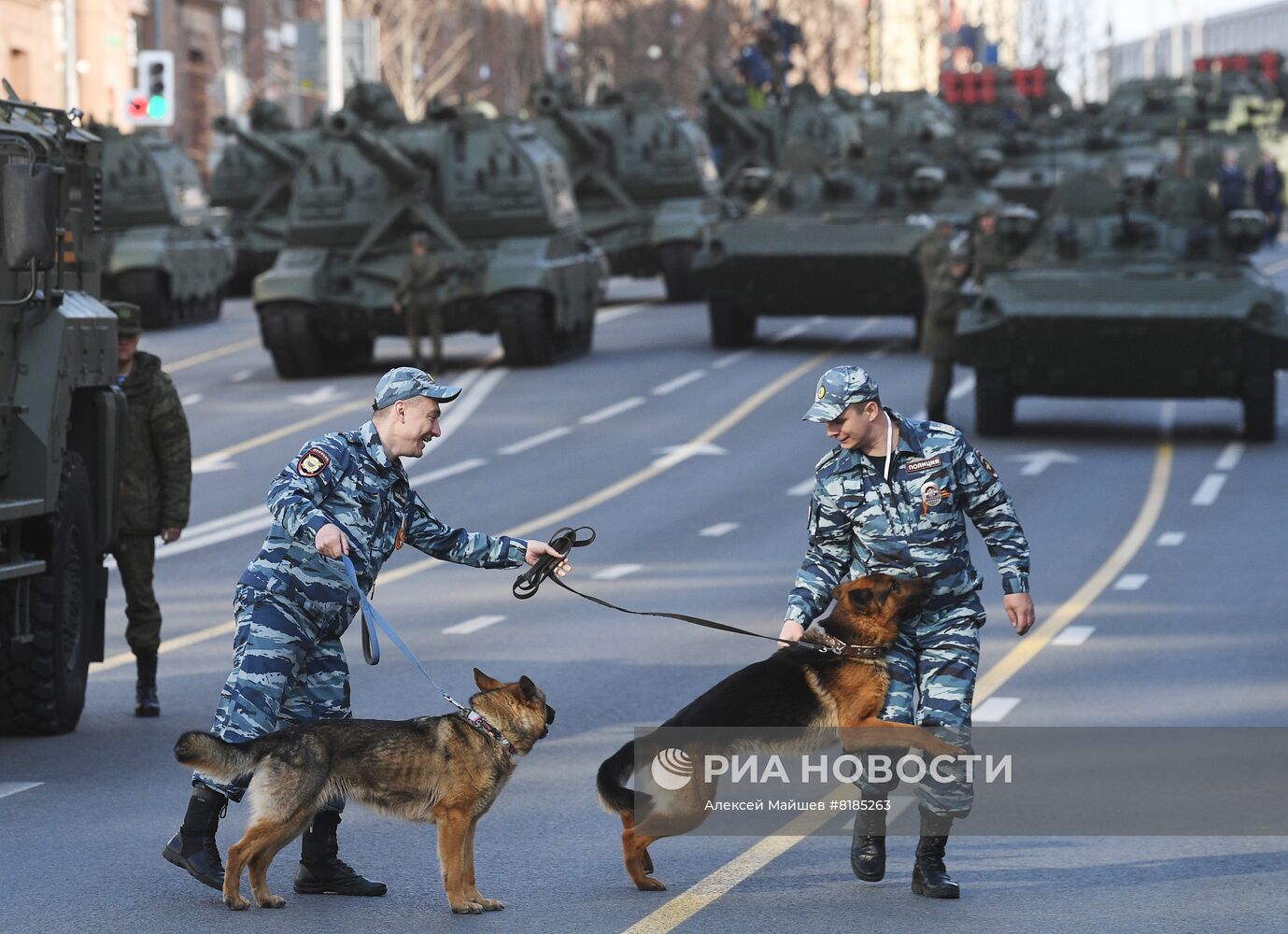 Генеральная репетиция военного парада, посвящённого 77-й годовщине Победы в Великой Отечественной войне