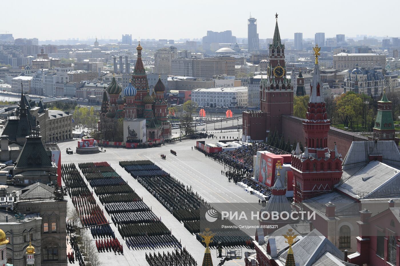 Генеральная репетиция военного парада, посвящённого 77-й годовщине Победы в Великой Отечественной войне