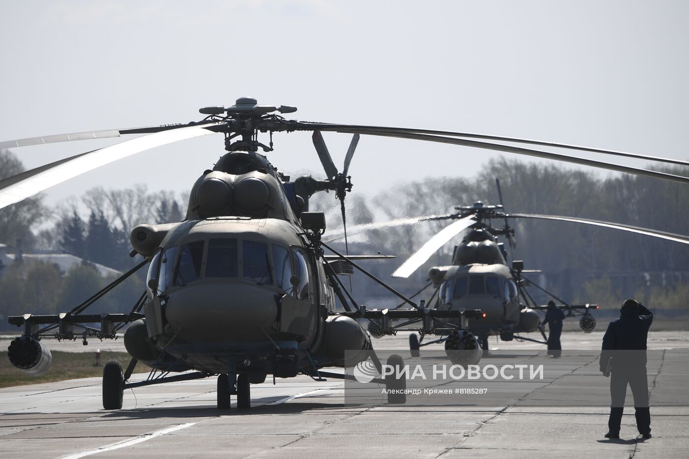 Репетиция воздушного парада Победы в Новосибирске