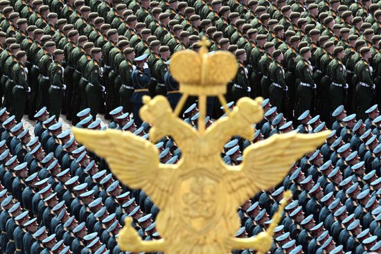 Генеральная репетиция военного парада, посвящённого 77-й годовщине Победы в Великой Отечественной войне