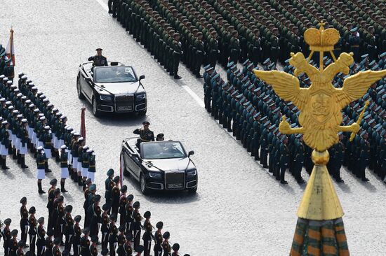 Генеральная репетиция военного парада, посвящённого 77-й годовщине Победы в Великой Отечественной войне