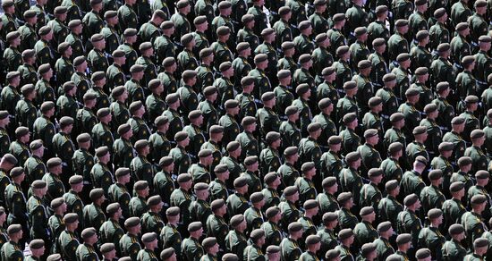 Генеральная репетиция военного парада, посвящённого 77-й годовщине Победы в Великой Отечественной войне