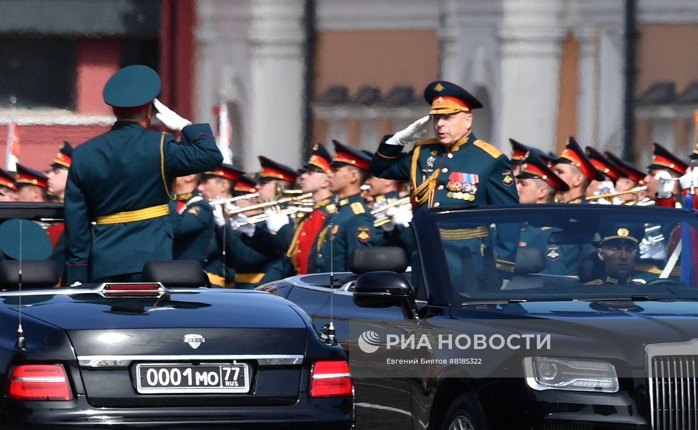 Генеральная репетиция военного парада, посвящённого 77-й годовщине Победы в Великой Отечественной войне