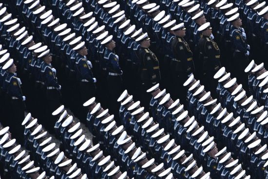 Генеральная репетиция военного парада, посвящённого 77-й годовщине Победы в Великой Отечественной войне