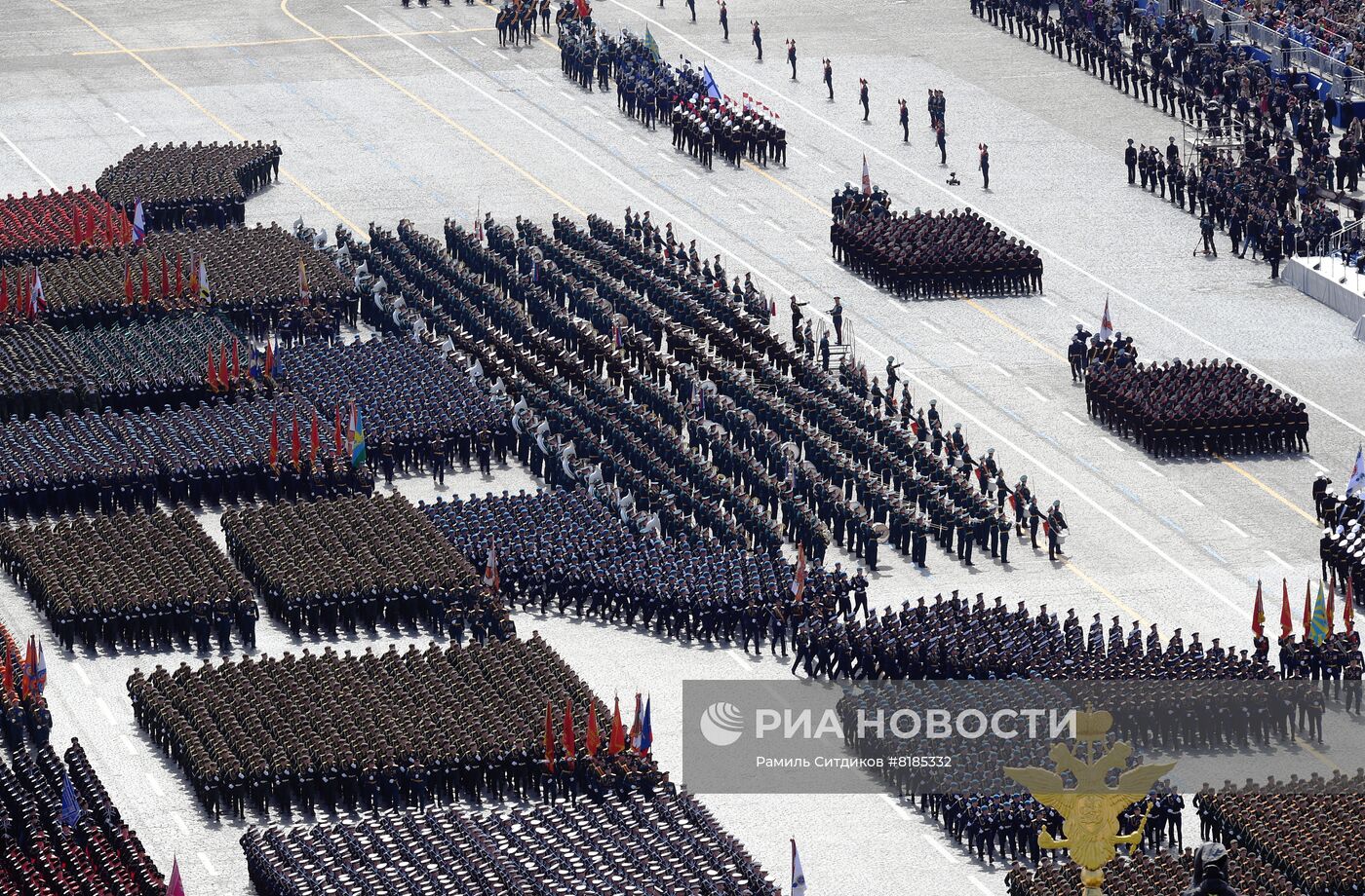 Генеральная репетиция военного парада, посвящённого 77-й годовщине Победы в Великой Отечественной войне