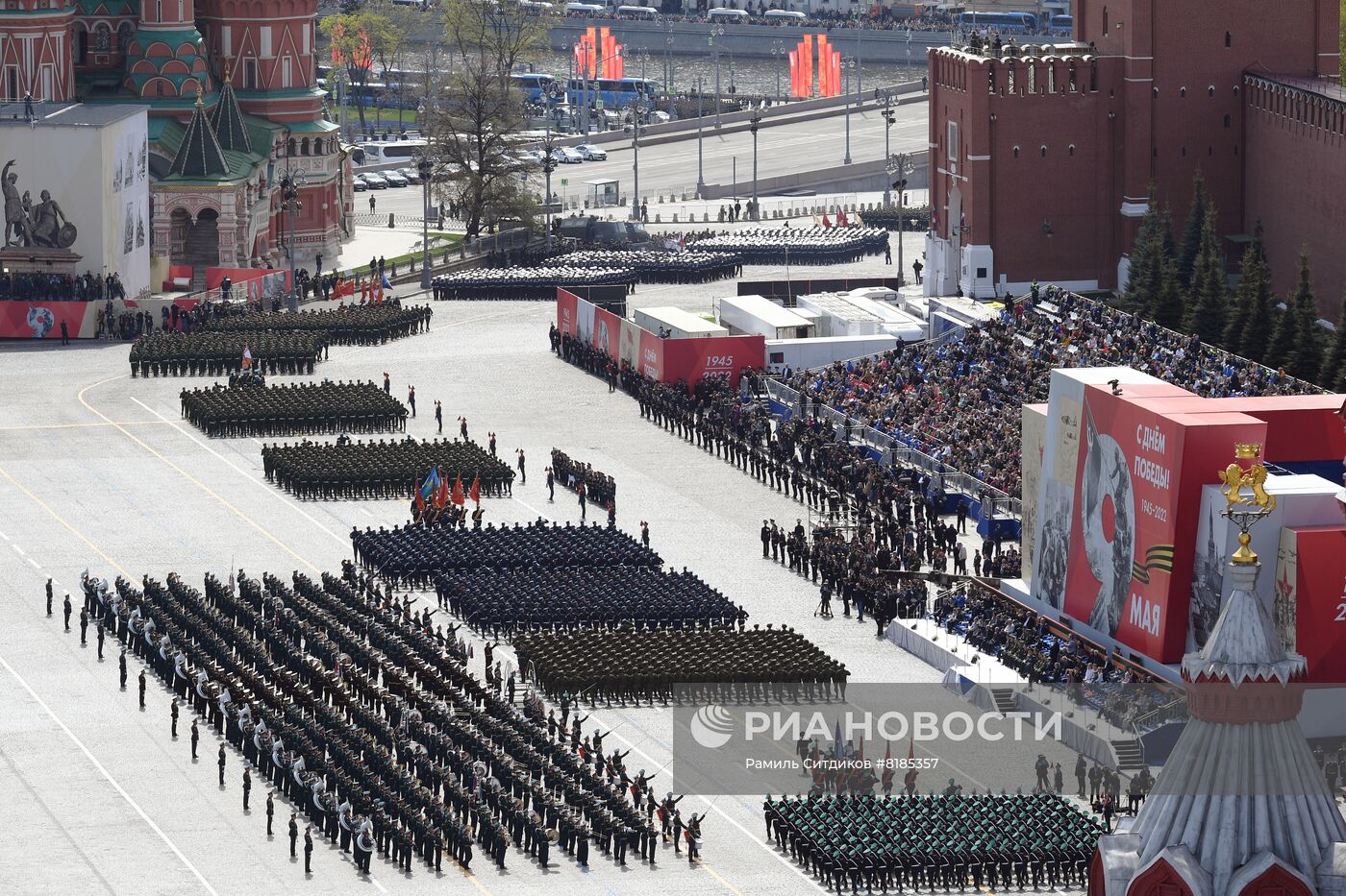 Генеральная репетиция военного парада, посвящённого 77-й годовщине Победы в Великой Отечественной войне