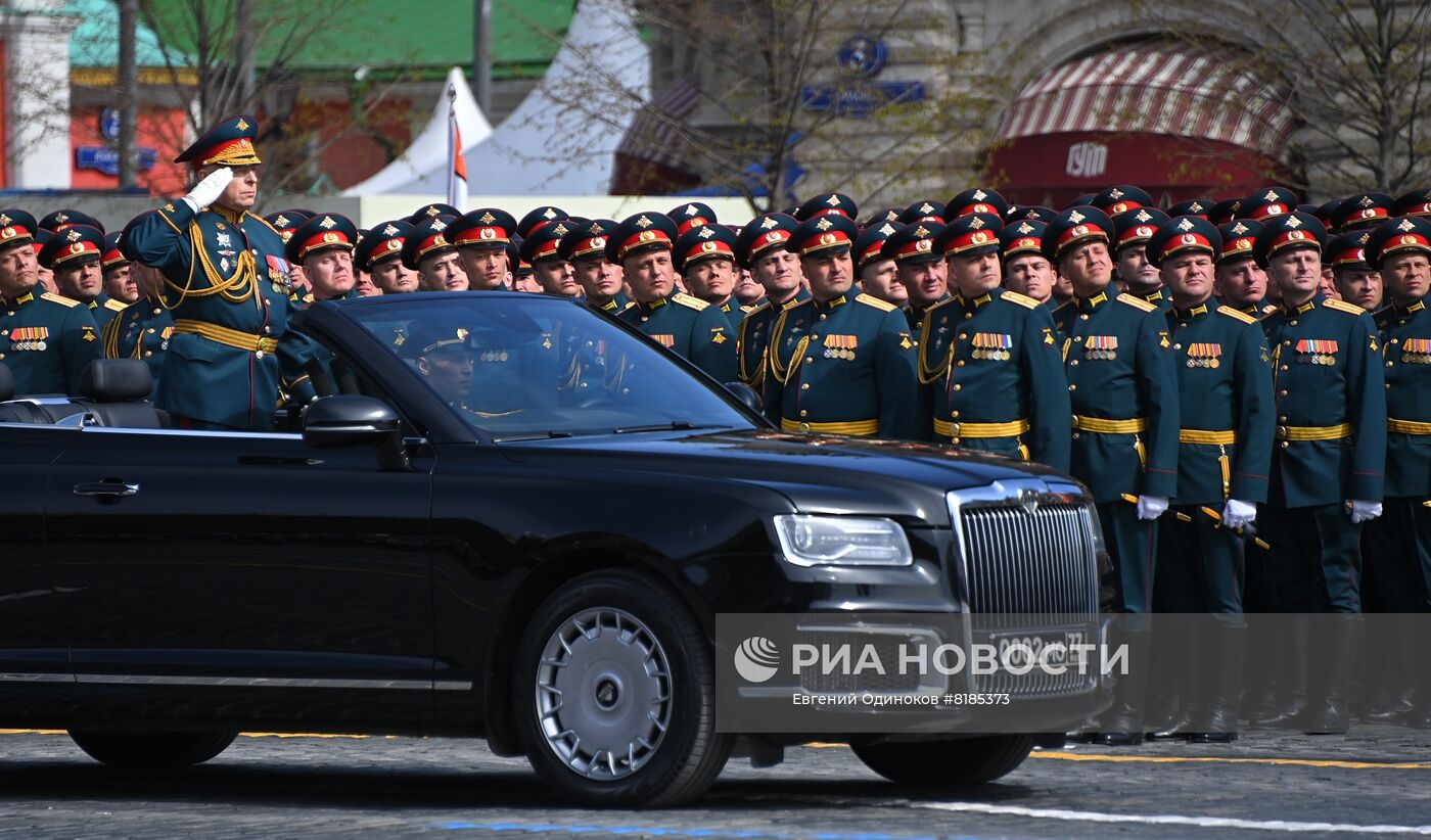 Генеральная репетиция военного парада, посвящённого 77-й годовщине Победы в Великой Отечественной войне