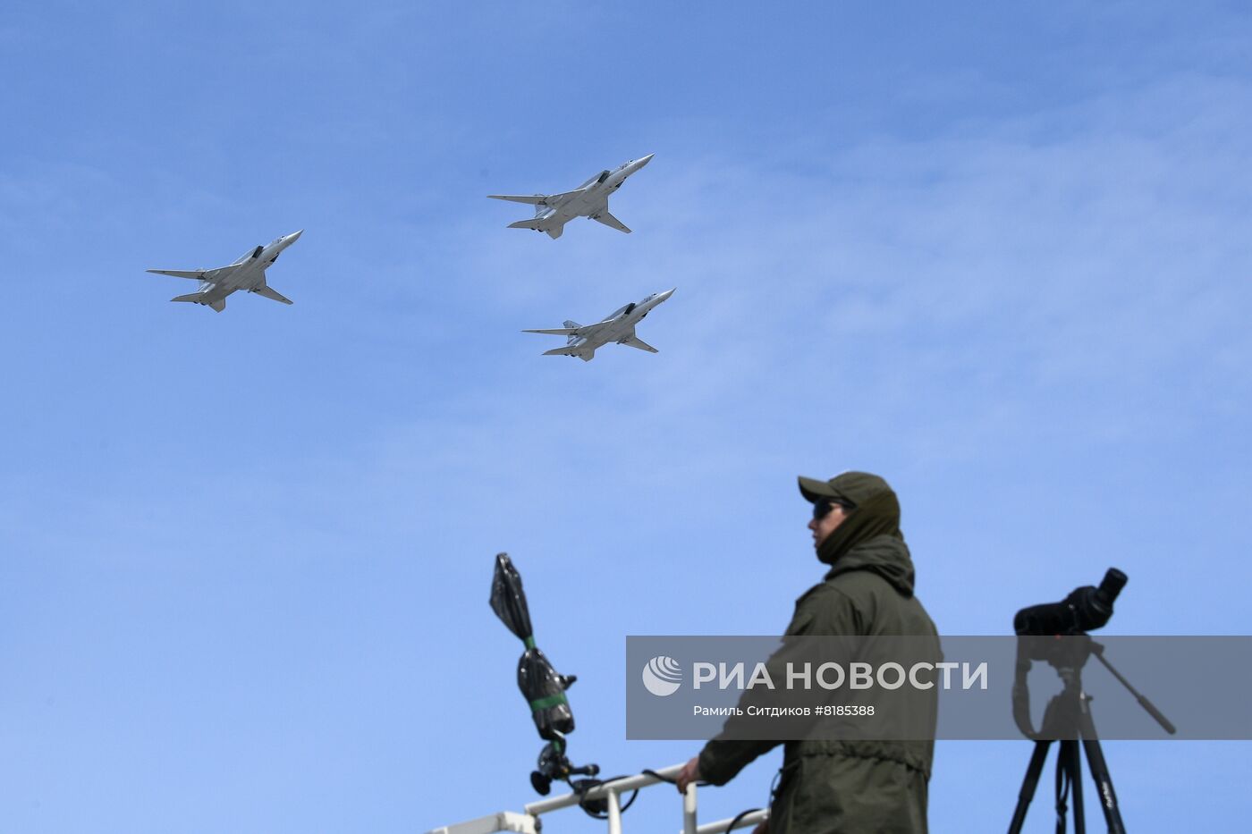 Генеральная репетиция военного парада, посвящённого 77-й годовщине Победы в Великой Отечественной войне