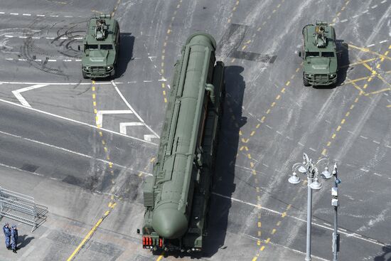 Генеральная репетиция военного парада, посвящённого 77-й годовщине Победы в Великой Отечественной войне