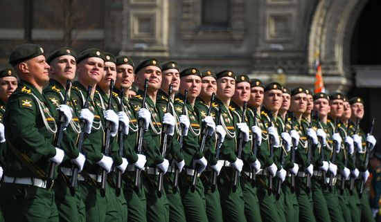 Генеральная репетиция военного парада, посвящённого 77-й годовщине Победы в Великой Отечественной войне
