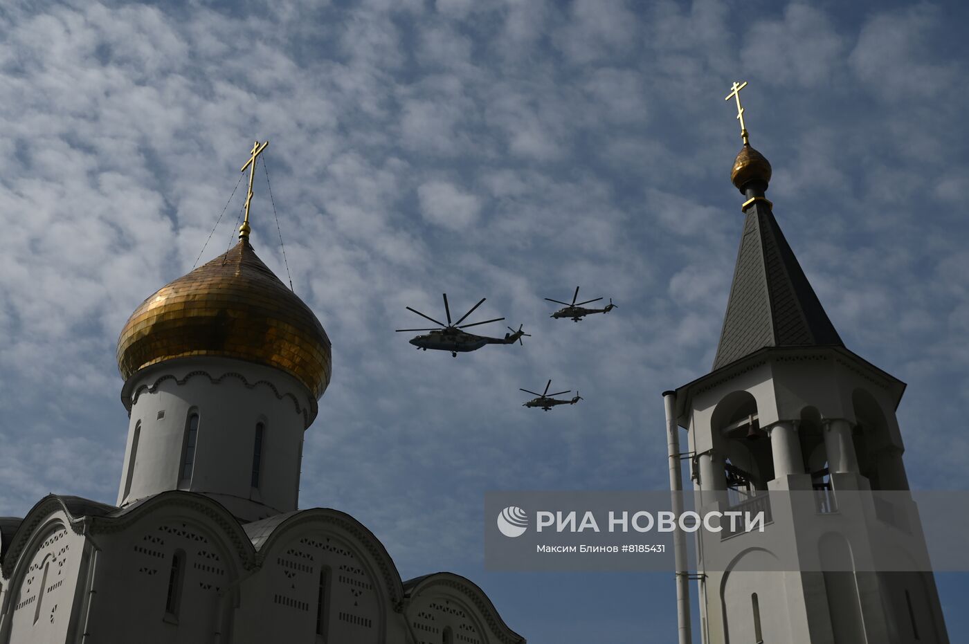 Генеральная репетиция военного парада, посвящённого 77-й годовщине Победы в Великой Отечественной войне