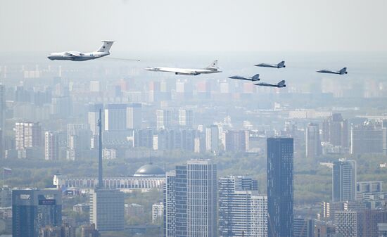 Генеральная репетиция военного парада, посвящённого 77-й годовщине Победы в Великой Отечественной войне