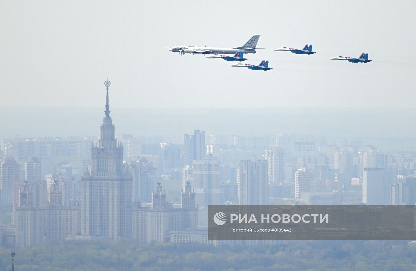 Генеральная репетиция военного парада, посвящённого 77-й годовщине Победы в Великой Отечественной войне