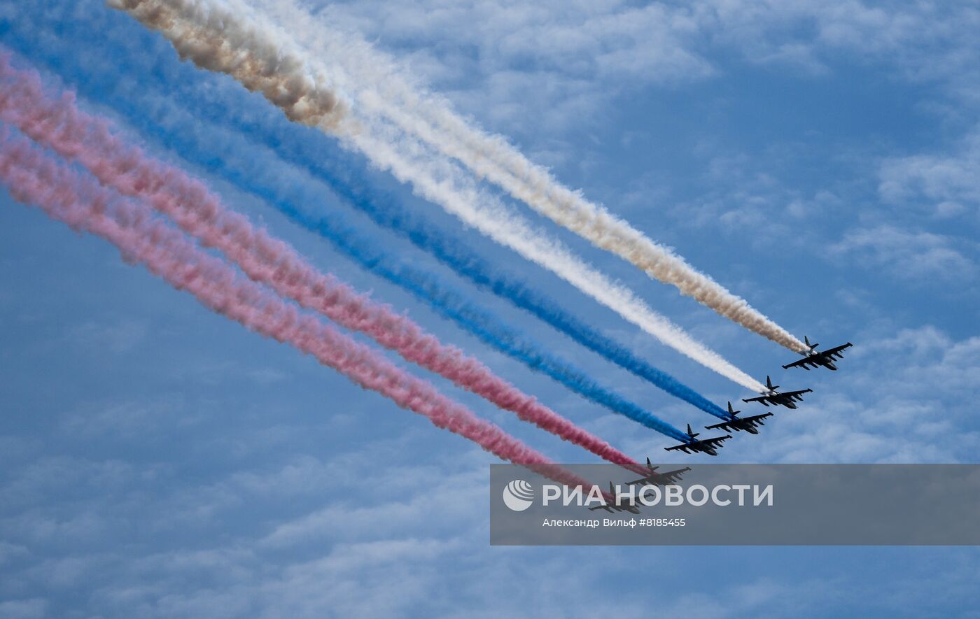 Генеральная репетиция военного парада, посвящённого 77-й годовщине Победы в Великой Отечественной войне