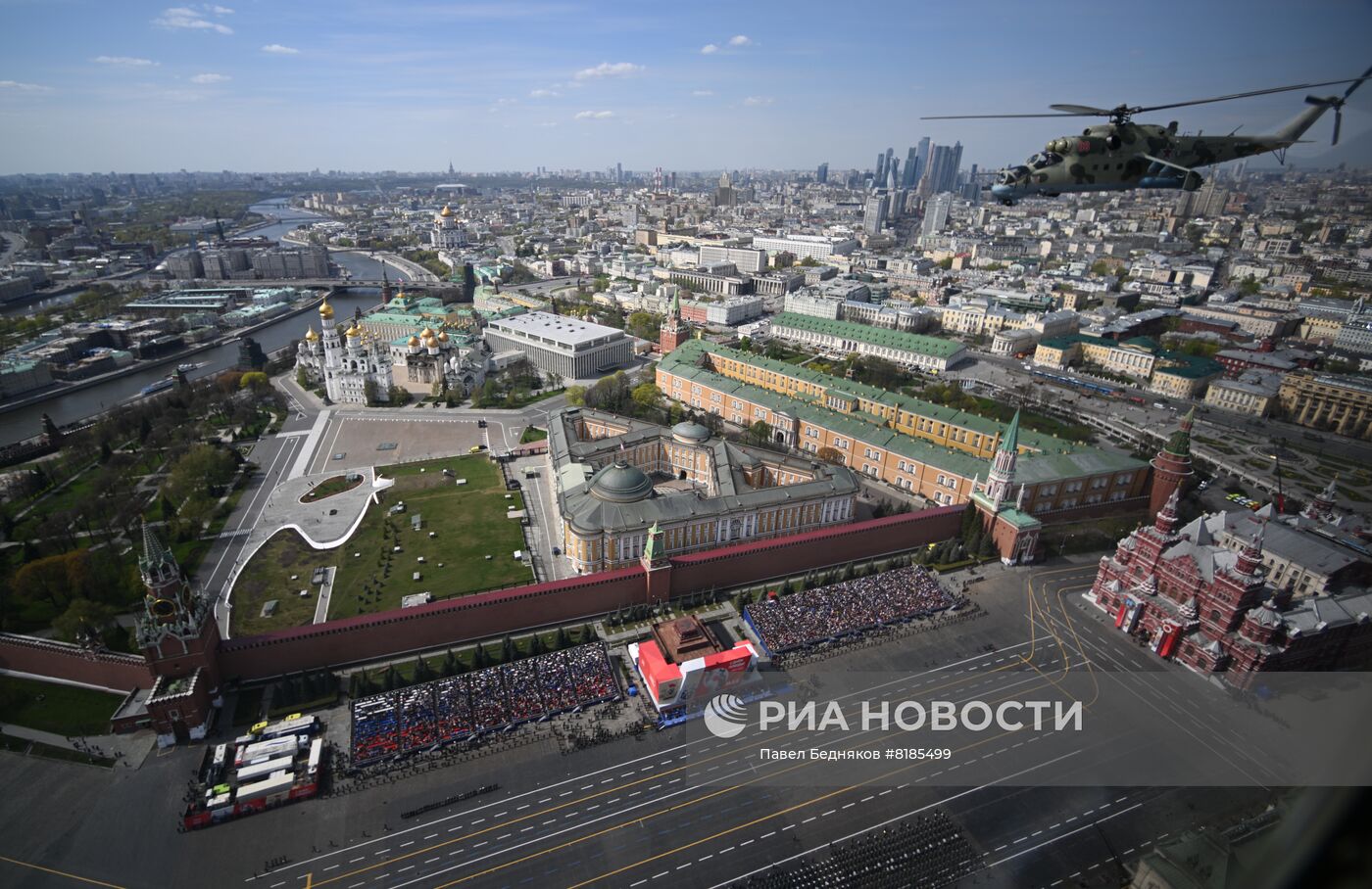 Генеральная репетиция военного парада, посвящённого 77-й годовщине Победы в Великой Отечественной войне