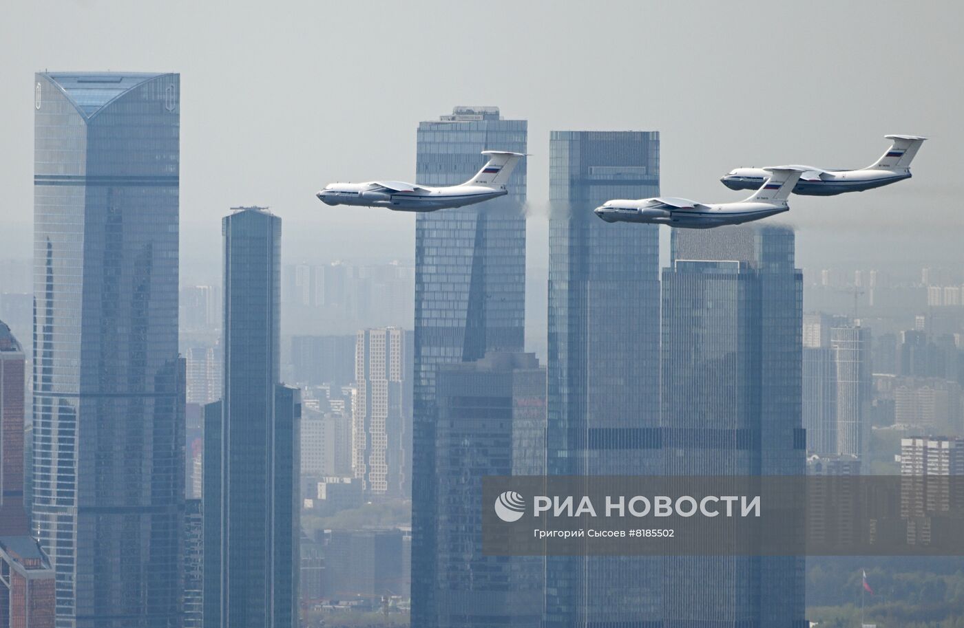 Генеральная репетиция военного парада, посвящённого 77-й годовщине Победы в Великой Отечественной войне