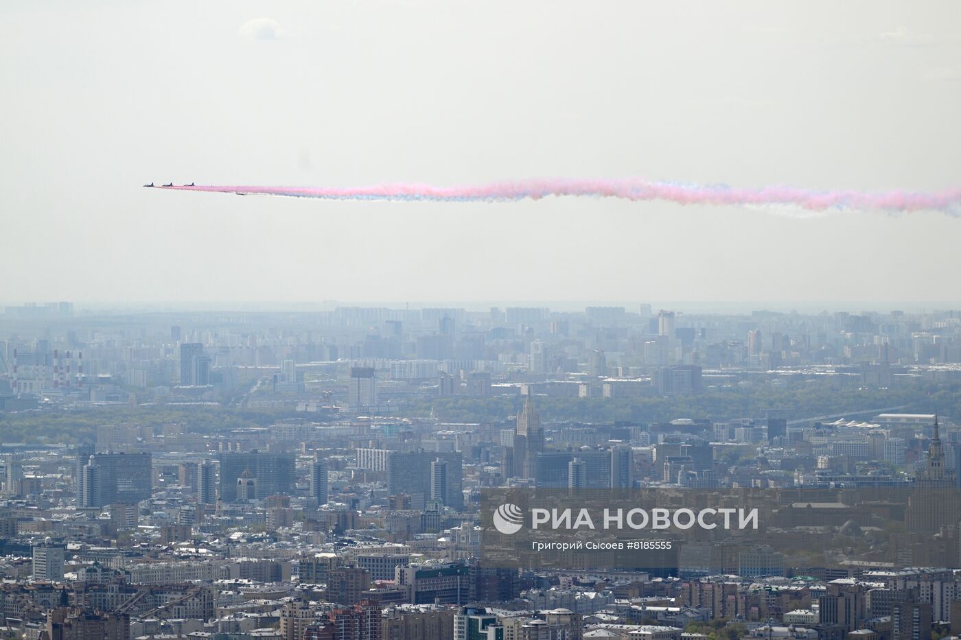 Генеральная репетиция военного парада, посвящённого 77-й годовщине Победы в Великой Отечественной войне