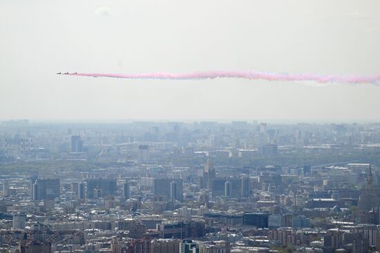 Генеральная репетиция военного парада, посвящённого 77-й годовщине Победы в Великой Отечественной войне