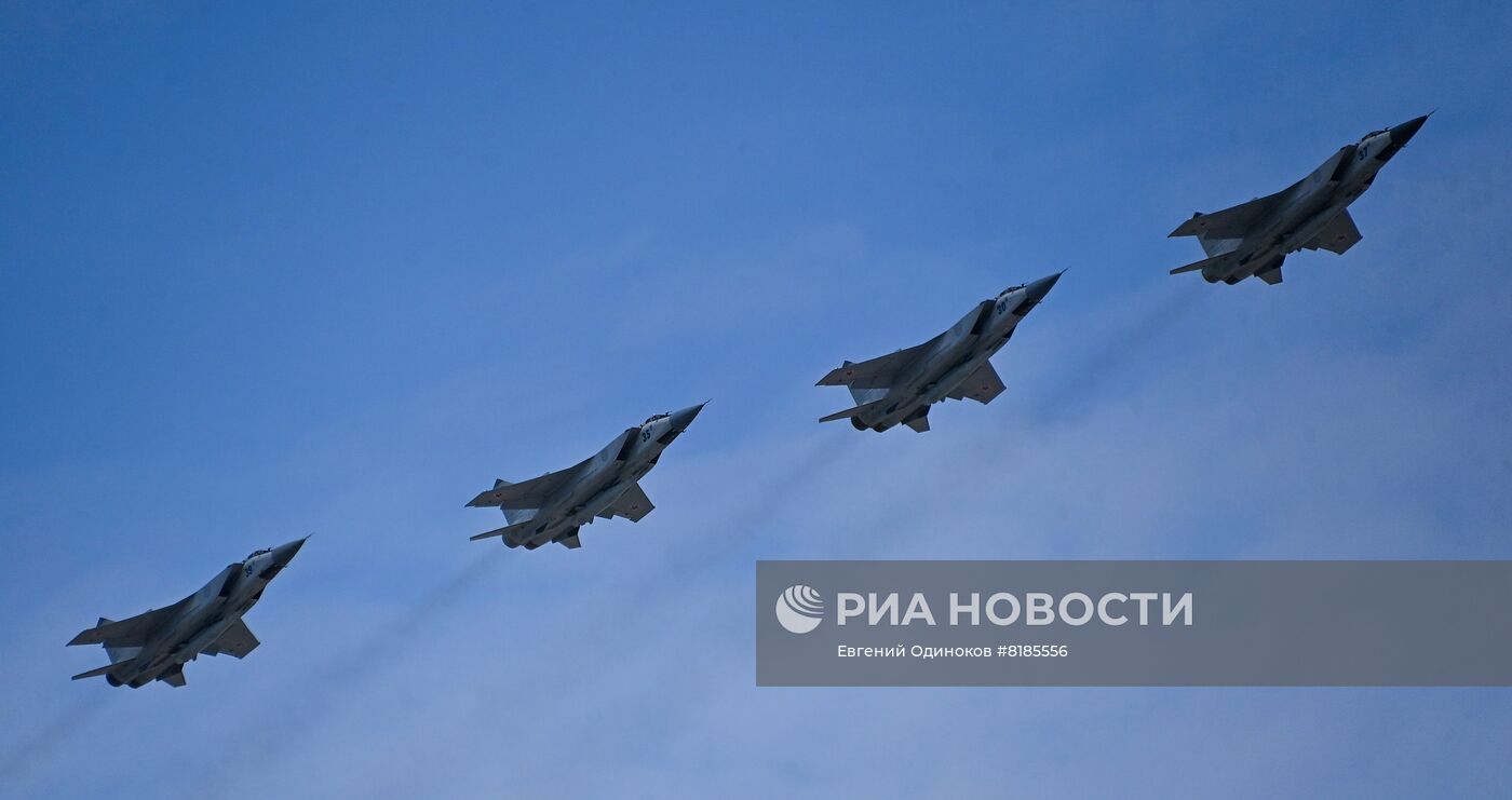 Генеральная репетиция военного парада, посвящённого 77-й годовщине Победы в Великой Отечественной войне