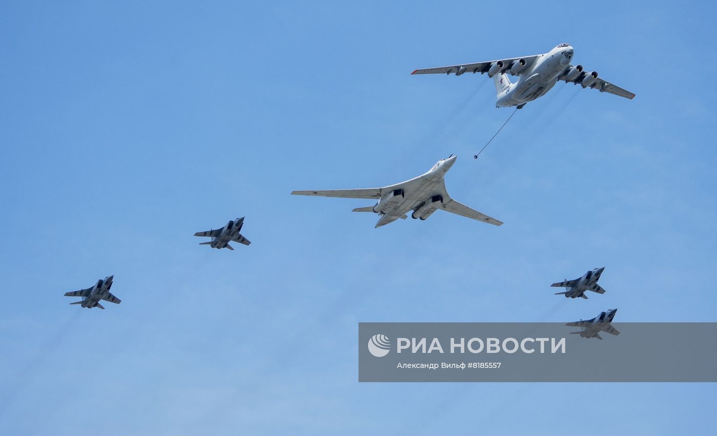 Генеральная репетиция военного парада, посвящённого 77-й годовщине Победы в Великой Отечественной войне