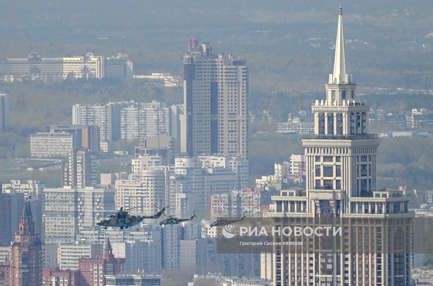 Генеральная репетиция военного парада, посвящённого 77-й годовщине Победы в Великой Отечественной войне