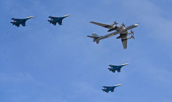 Генеральная репетиция военного парада, посвящённого 77-й годовщине Победы в Великой Отечественной войне