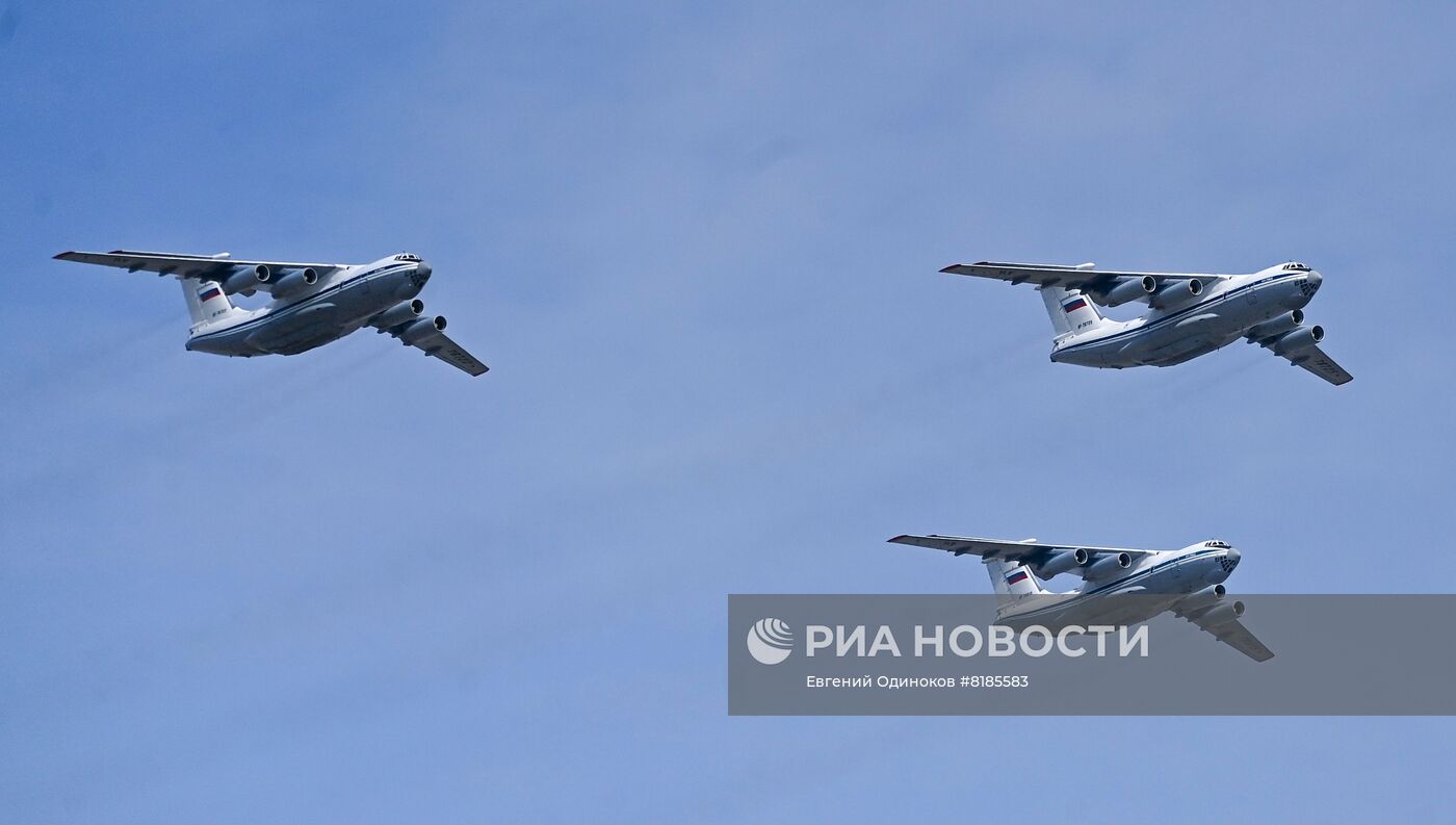 Генеральная репетиция военного парада, посвящённого 77-й годовщине Победы в Великой Отечественной войне