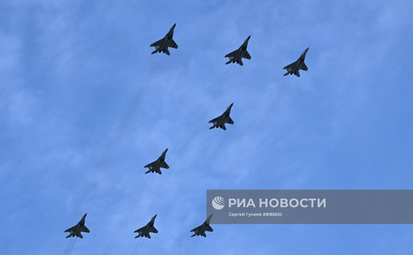 Генеральная репетиция военного парада, посвящённого 77-й годовщине Победы в Великой Отечественной войне