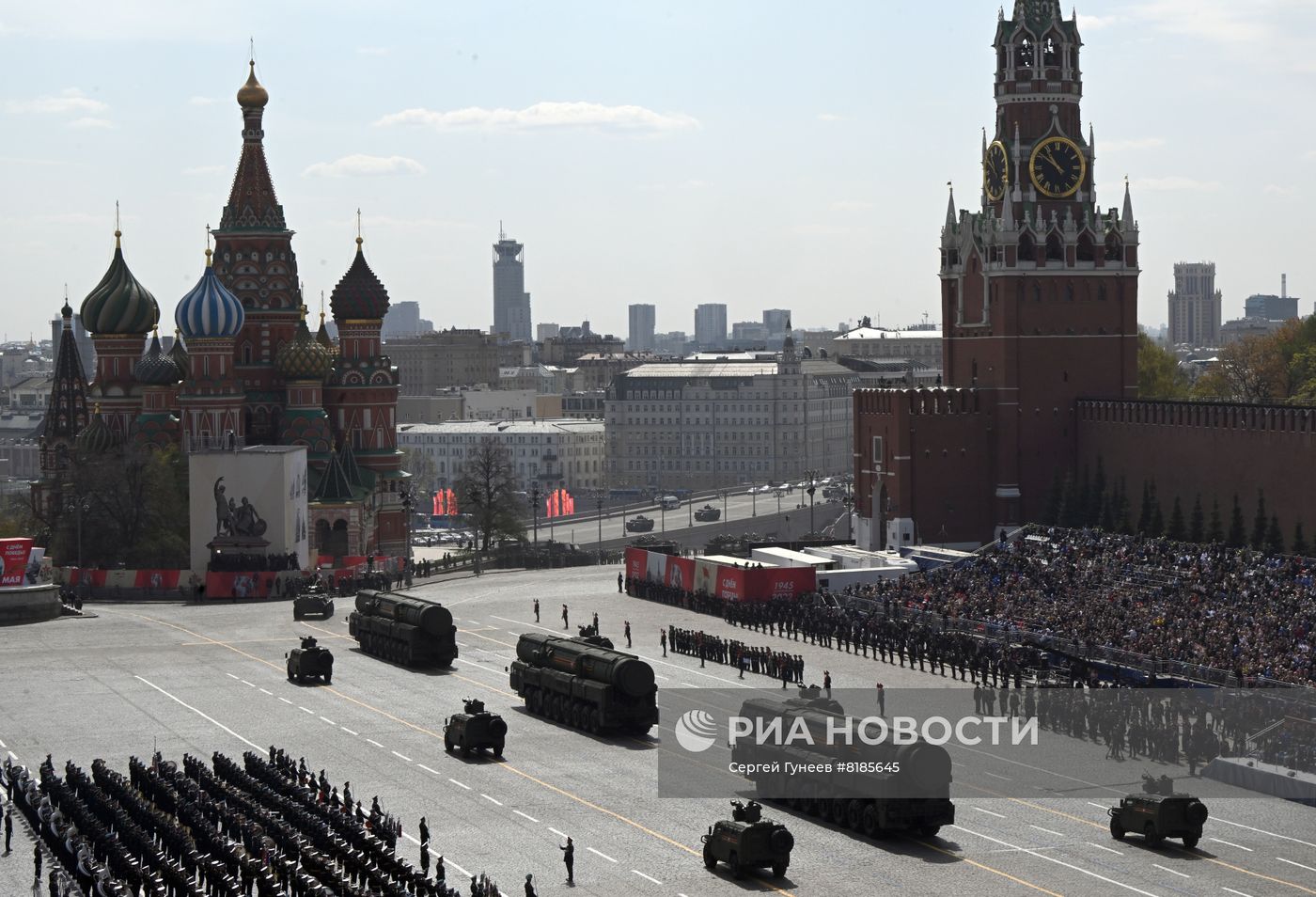 Генеральная репетиция военного парада, посвящённого 77-й годовщине Победы в Великой Отечественной войне
