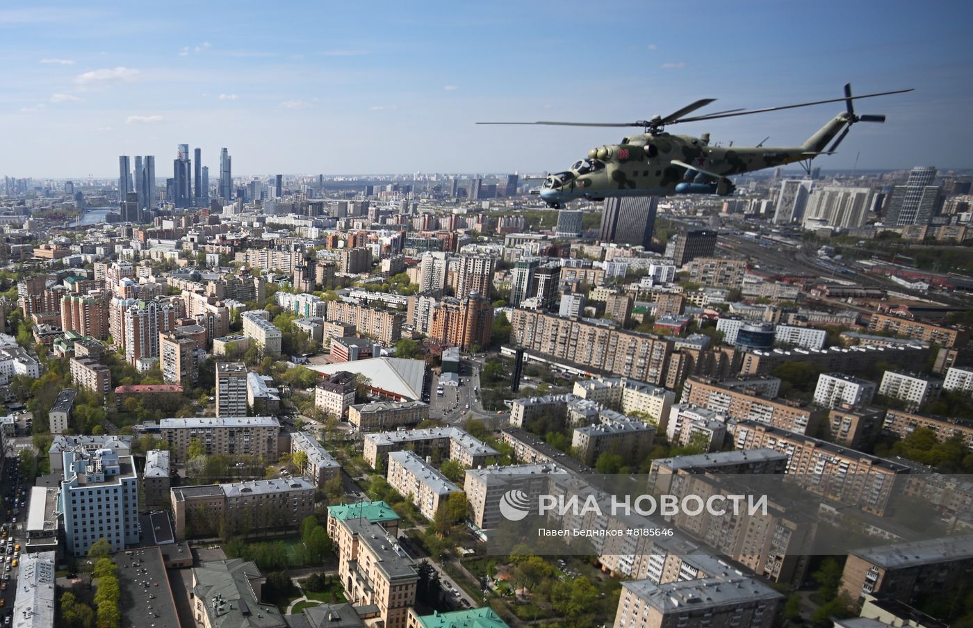 Генеральная репетиция военного парада, посвящённого 77-й годовщине Победы в Великой Отечественной войне