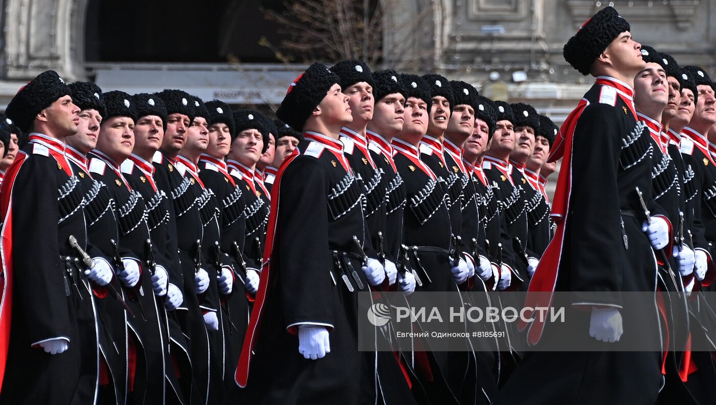 Генеральная репетиция военного парада, посвящённого 77-й годовщине Победы в Великой Отечественной войне