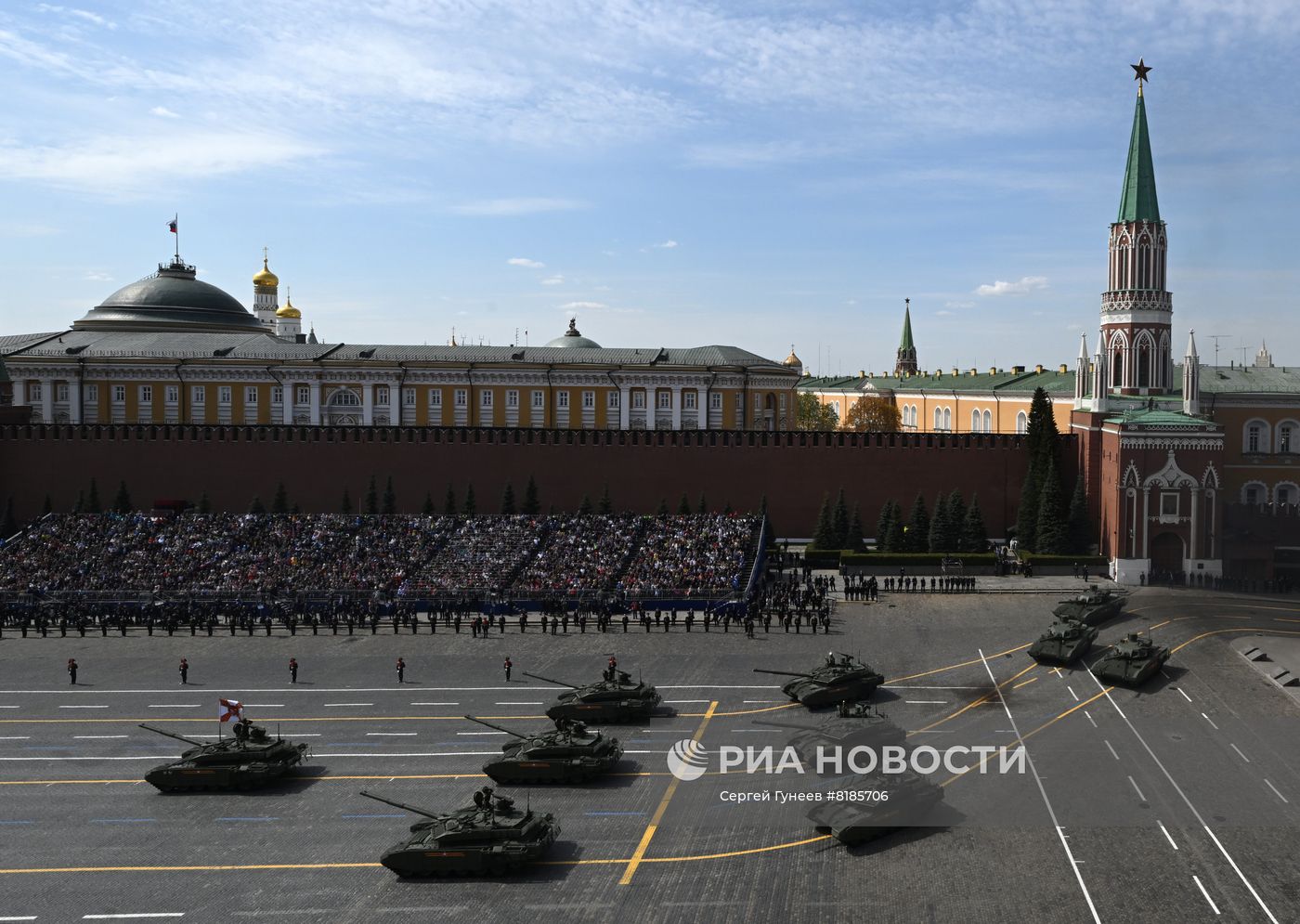 Генеральная репетиция военного парада, посвящённого 77-й годовщине Победы в Великой Отечественной войне