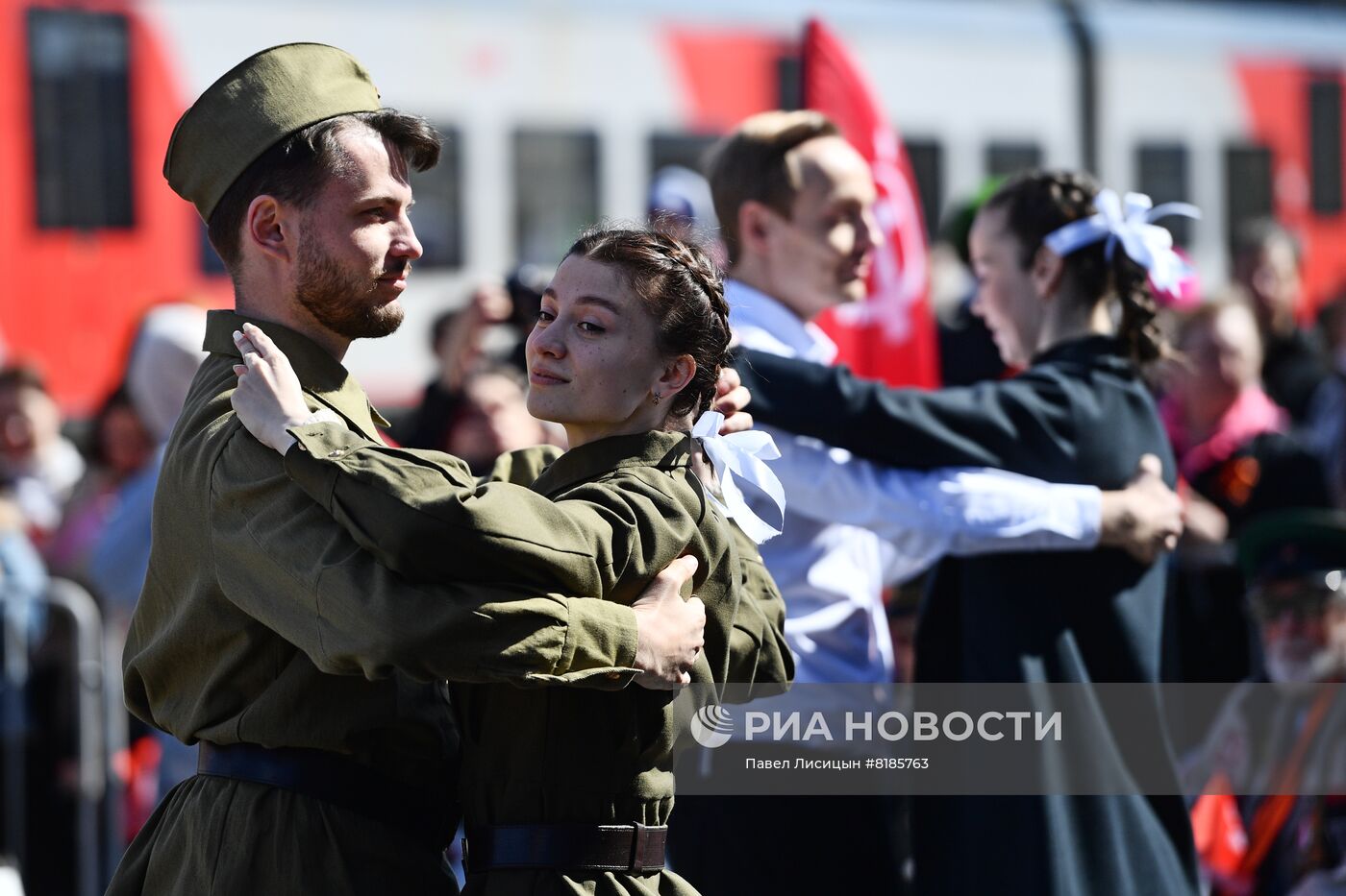 Прибытие ретропоезда "Эшелон Победы" в Екатеринбург