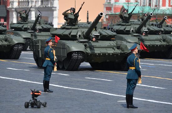 Генеральная репетиция военного парада, посвящённого 77-й годовщине Победы в Великой Отечественной войне