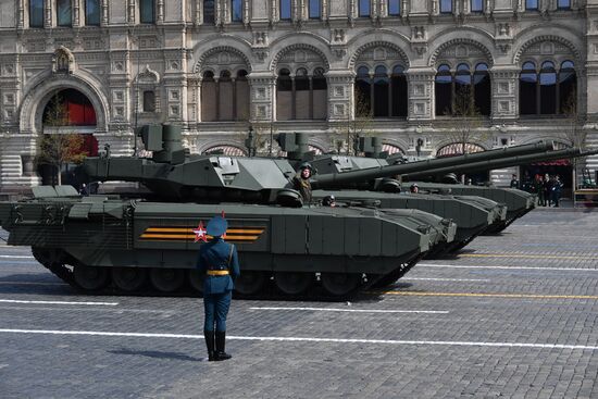 Генеральная репетиция военного парада, посвящённого 77-й годовщине Победы в Великой Отечественной войне