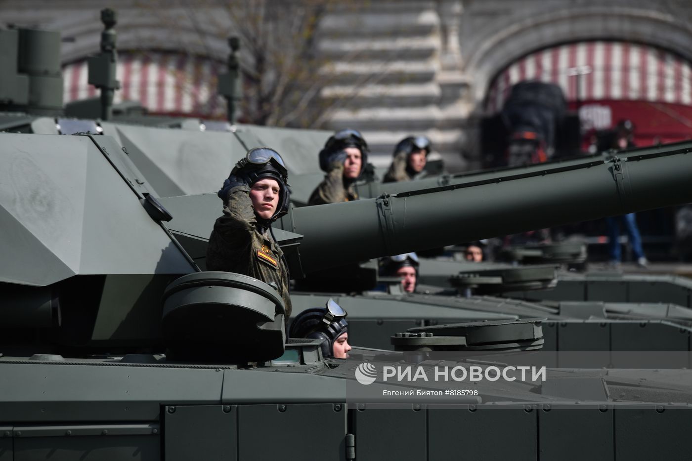 Генеральная репетиция военного парада, посвящённого 77-й годовщине Победы в Великой Отечественной войне