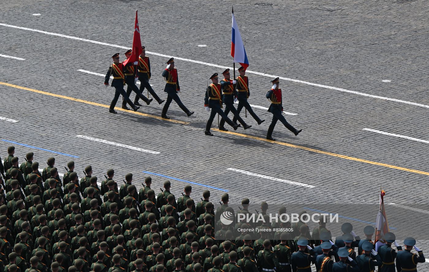 Генеральная репетиция военного парада, посвящённого 77-й годовщине Победы в Великой Отечественной войне