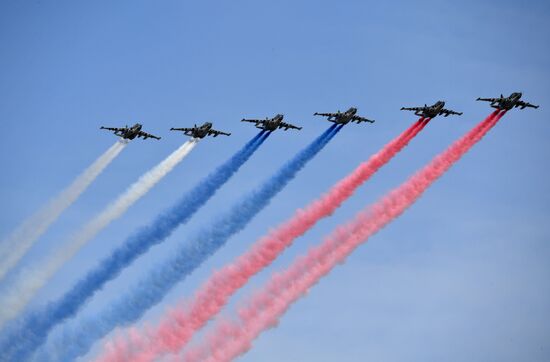 Генеральная репетиция военного парада, посвящённого 77-й годовщине Победы в Великой Отечественной войне